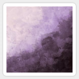 Purple Watercolor Cloud Painting Sticker